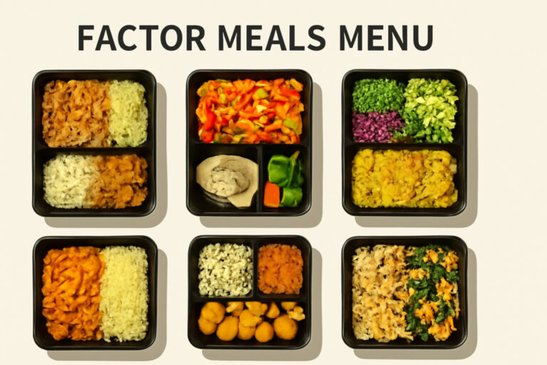 factor meals menu